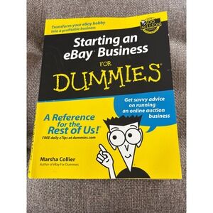 Starting an eBay Business For Dummies Marsha Collier Paperback 0764515470